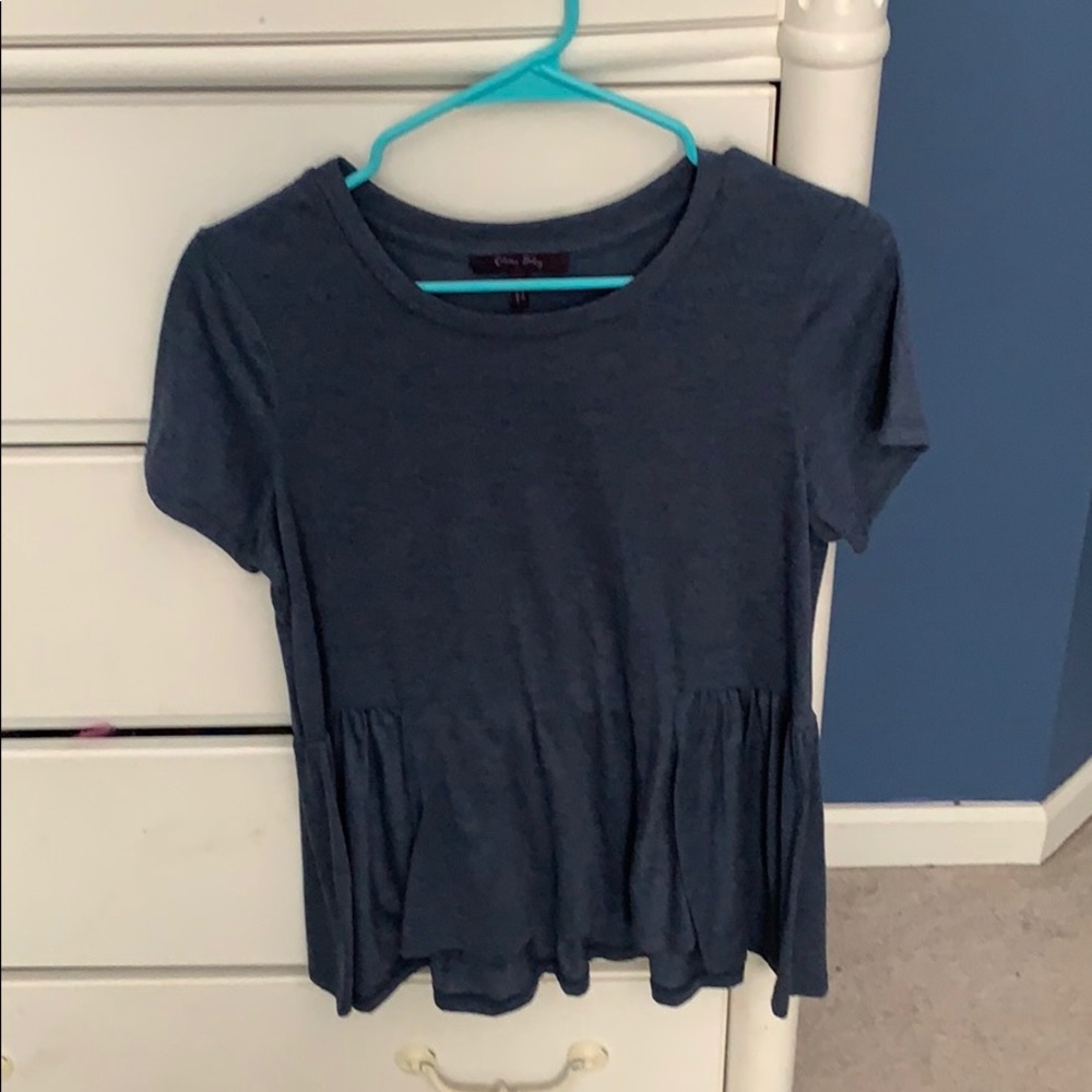 urban outfitters blue babydoll shirt